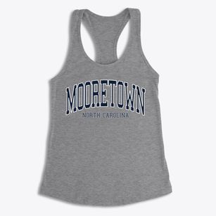 Mooretown North Carolina Traditional Women's Racerback Tank