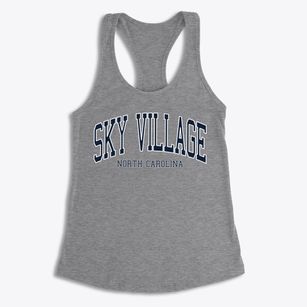 Sky Village North Carolina Traditional Women's Racerback Tank