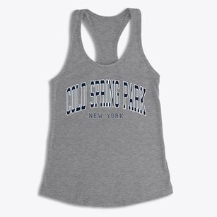 Cold Spring Park New York Traditional Women's Racerback Tank