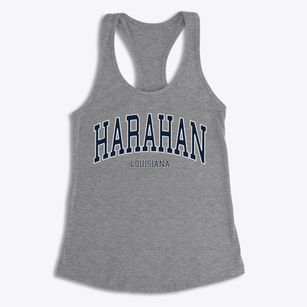 Harahan Louisiana Traditional Women's Racerback Tank