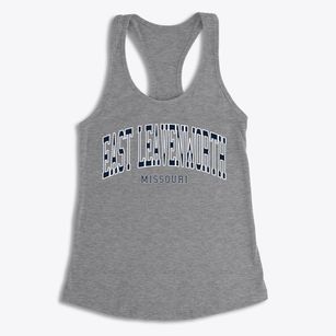 East Leavenworth Missouri Traditional Women's Racerback Tank