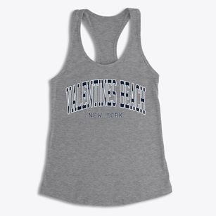 Valentines Beach New York Traditional Women's Racerback Tank