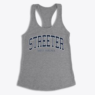 Streeter West Virginia Traditional Women's Racerback Tank