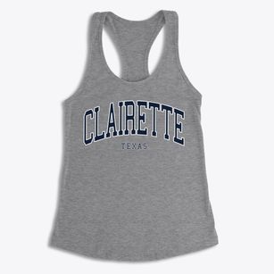 Clairette Texas Traditional Women's Racerback Tank