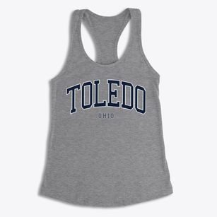 Toledo Ohio Traditional Women's Racerback Tank