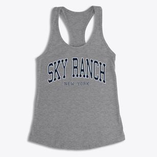 Sky Ranch New York Traditional Women's Racerback Tank