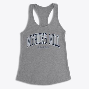 Myricks Mill Georgia Traditional Women's Racerback Tank
