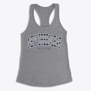New Greenleaf Michigan Traditional Women's Racerback Tank
