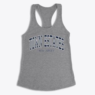 Town Estates New Jersey Traditional Women's Racerback Tank