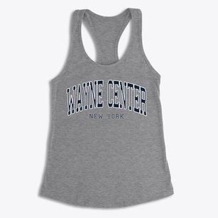 Wayne Center New York Traditional Women's Racerback Tank