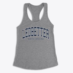 Ledbetter North Carolina Traditional Women's Racerback Tank