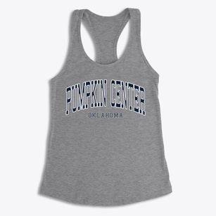 Pumpkin Center Oklahoma Traditional Women's Racerback Tank
