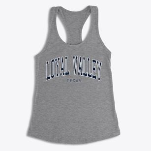 Loyal Valley Texas Traditional Women's Racerback Tank