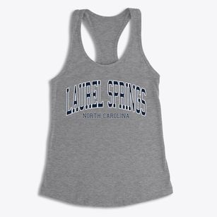 Laurel Springs North Carolina Traditional Women's Racerback Tank