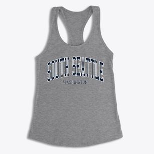 South Seattle Washington Traditional Women's Racerback Tank