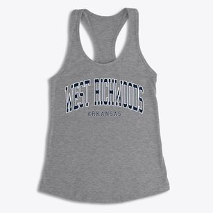 West Richwoods Arkansas Traditional Women's Racerback Tank