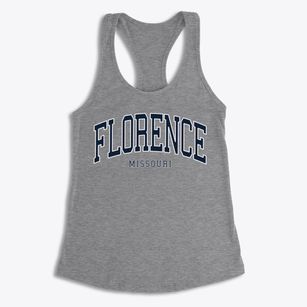 Florence Missouri Traditional Women's Racerback Tank