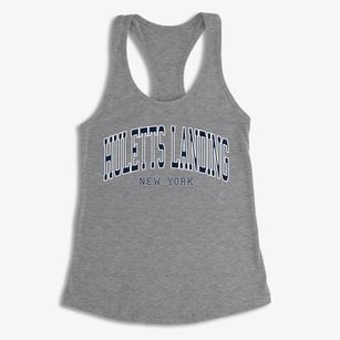 Huletts Landing New York Traditional Women's Racerback Tank
