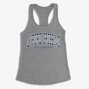 Lyford Crossing New Hampshire Traditional Women's Racerback Tank