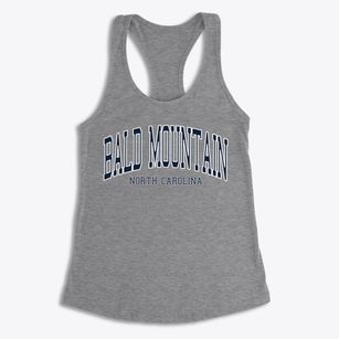 Bald Mountain North Carolina Traditional Women's Racerback Tank