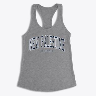 New Palestine Illinois Traditional Women's Racerback Tank