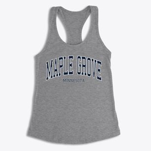 Maple Grove Minnesota Traditional Women's Racerback Tank