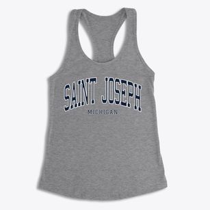 St. Joseph Michigan Traditional Women's Racerback Tank