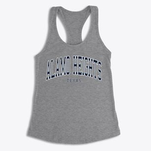 Alamo Heights Texas Traditional Women's Racerback Tank