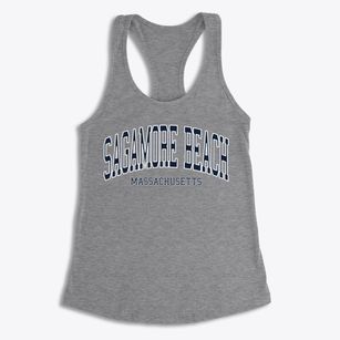 Sagamore Beach Massachusetts Traditional Women's Racerback Tank