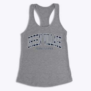Green Village Pennsylvania Traditional Women's Racerback Tank