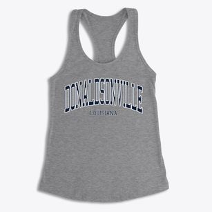 Donaldsonville Louisiana Traditional Women's Racerback Tank