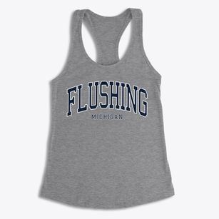 Flushing Michigan Traditional Women's Racerback Tank