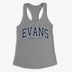 Evans Pennsylvania Traditional Women's Racerback Tank