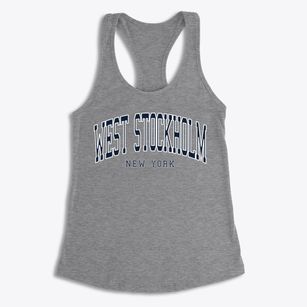 West Stockholm New York Traditional Women's Racerback Tank