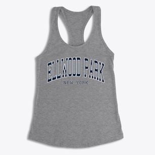 Ellwood Park New York Traditional Women's Racerback Tank