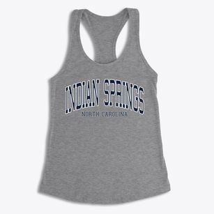 Indian Springs North Carolina Traditional Women's Racerback Tank