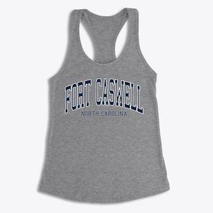 Fort Caswell North Carolina Traditional Women's Racerback Tank