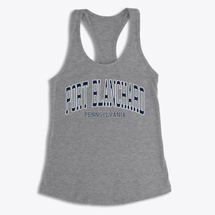 Port Blanchard Pennsylvania Traditional Women's Racerback Tank