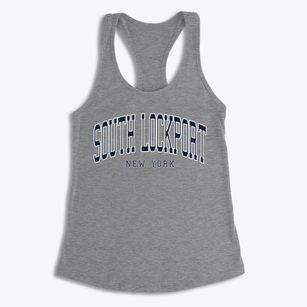 South Lockport New York Traditional Women's Racerback Tank