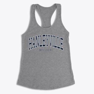 Hanleyville Missouri Traditional Women's Racerback Tank