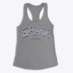 Cedar Canyons Indiana Traditional Women's Racerback Tank