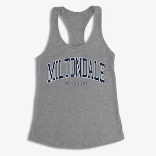 Miltondale Missouri Traditional Women's Racerback Tank