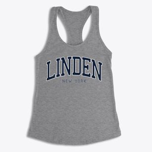 Linden New York Traditional Women's Racerback Tank