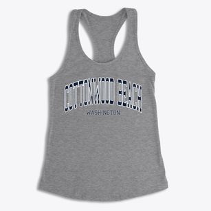 Cottonwood Beach Washington Traditional Women's Racerback Tank