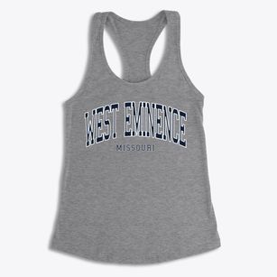 West Eminence Missouri Traditional Women's Racerback Tank