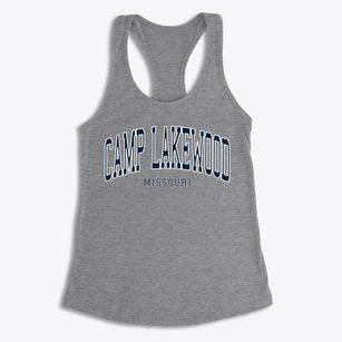Camp Lakewood Missouri Traditional Women's Racerback Tank