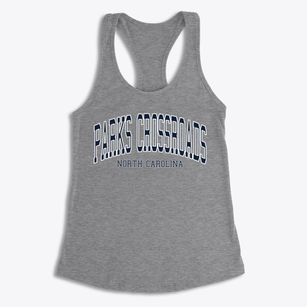 Parks Crossroads North Carolina Traditional Women's Racerback Tank