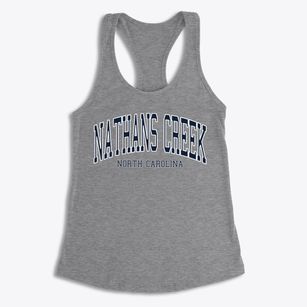 Nathans Creek North Carolina Traditional Women's Racerback Tank