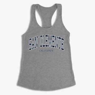 San Clemente California Traditional Women's Racerback Tank