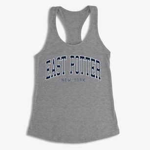 East Potter New York Traditional Women's Racerback Tank